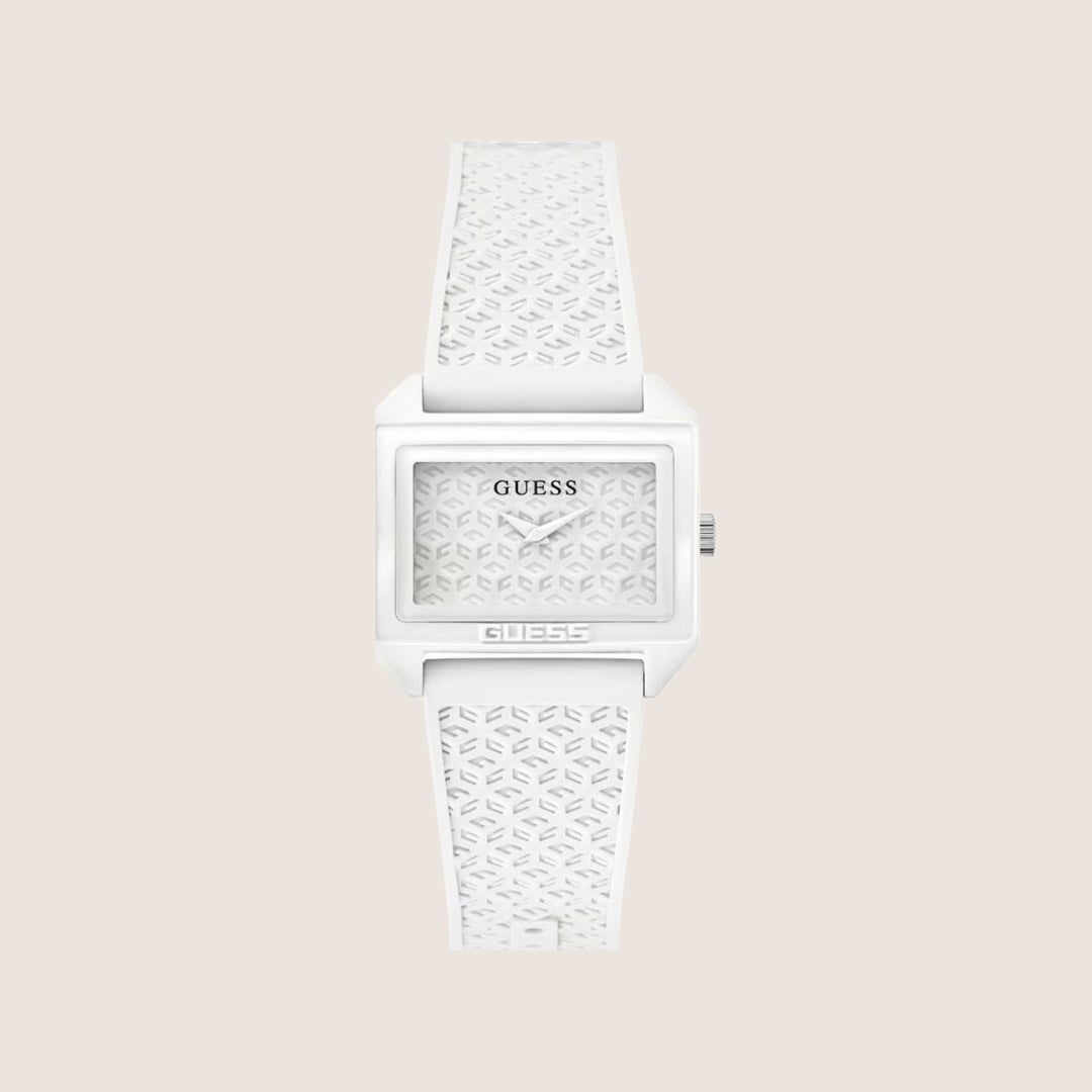 Guess Women's White Dial Watch White Dial GW0677L1