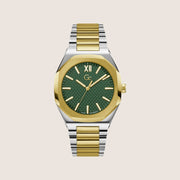 GC Men's Octagon Green Dial Two-Tone Steel Bracelet Watch Z26002G9MF