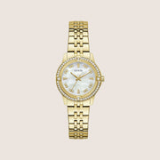 Guess Women's Colette Watch Crystal-Set Mother Of Pearl, White Dial GW1027L2