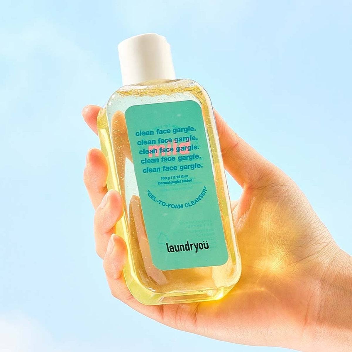laundryou Clean Face Gargle Gel-To-Foam Cleanser Mild 160ml Set (+30ml)