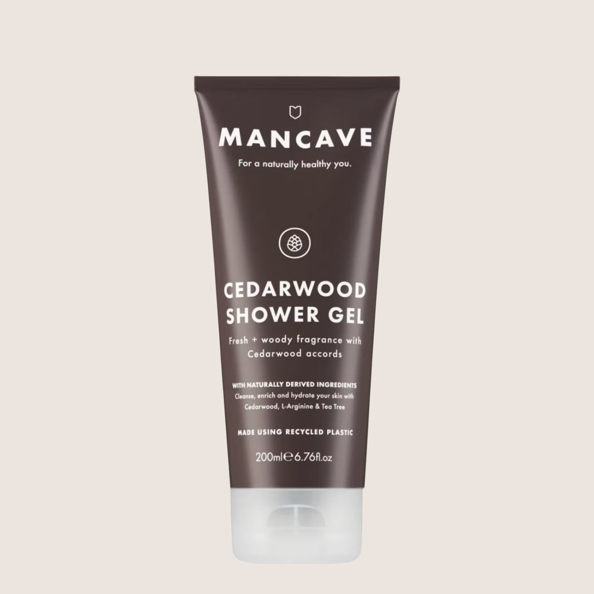 ManCave Cedarwood Shower Gel L-Arginine & Tea Tree Oil 200ml