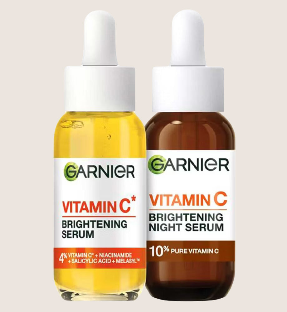 Garnier Vitamin C Day & Night Serum Set for Face 30ml + 30ml Serum Set