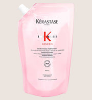 Kérastase Genesis Hydra-Fortifiant Shampoo Refill Pouch, to Protect from Hair Fall with Ginger Root & Edelweiss Flower Hydrating Formula 500ml