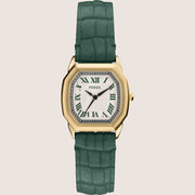 Fossil Harlow Green Leather Strap Watch ES5427