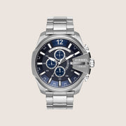 Diesel Mens Mega Chief Chronograph Blue Dial Watch DZ4417
