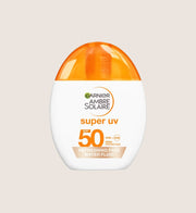Garnier Ambre Solaire Super UV Face SPF50 Refreshing Water Sun Protection Fluid Glow 40ml