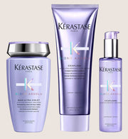 Kérastase Blond Absolu Shampoo, Conditioner and Hair Serum Set, Routine for Blonde Hair Cleansing Formula