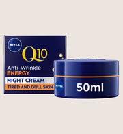 NIVEA Q10 Energy Recharging Face Night Cream with Vitamin C Q10 & Vitamin C 50ml
