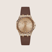 Guess Women's Rose Gold Dial Watch Rose Gold Dial GW0547L2