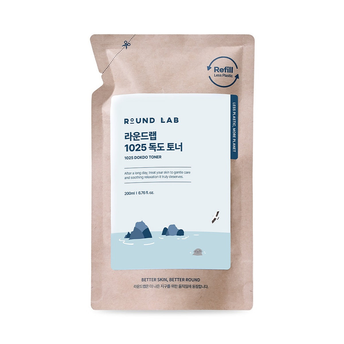 ROUND LAB 1025 Dokdo Toner 200ml Refill Pack