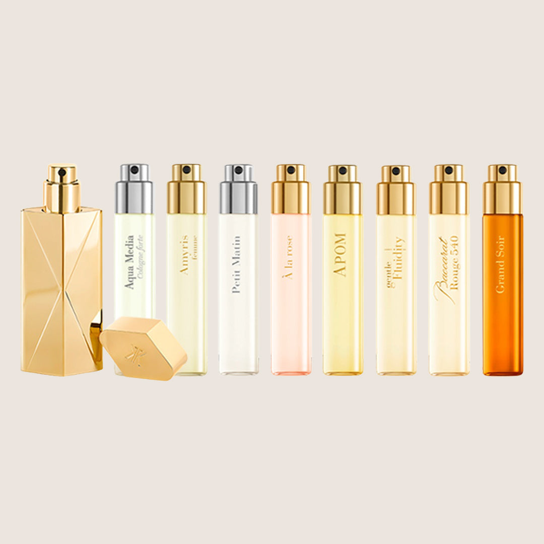 Maison Francis Kurkdjian Women's Fragrance Wardrobe for Her Globe Trotter Gold Edition and Wardrobe Duo Set