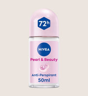 NIVEA Anti-Perspirant Deodorant Roll-On, Pearl & Beauty, 72 Hours 72-Hour Protection 50ml