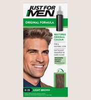 Just For Men Hair Colourant Natural Light Brown Shampoo-In Colour