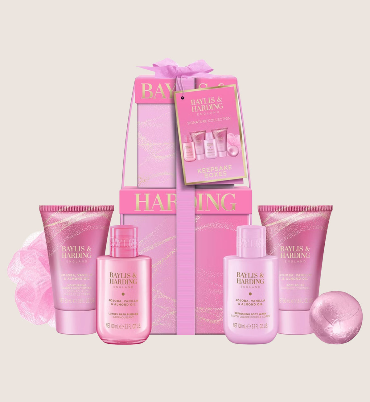 Baylis & Harding Jojoba Luxury Pamper Present Bath & Body Gift Set For Her