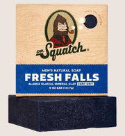 Dr. Squatch Fresh Falls Soap Bar Alaskan Glacier Mineral Clay 141.7g