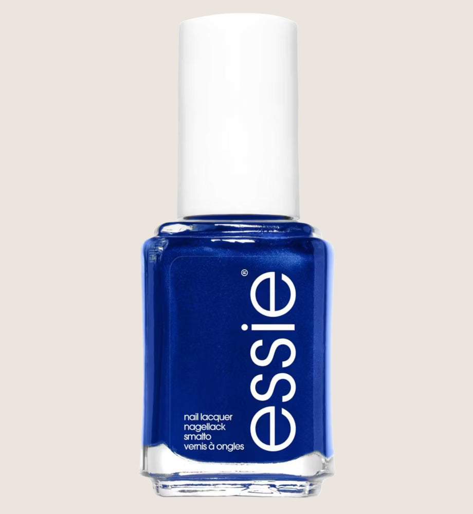 Essie Nail Polish 92 Aruba Blue Royal Colbolt Shimmer Blue, Original High Shine and High Coverage Nail Polish Premium Quality 13.5 ml
