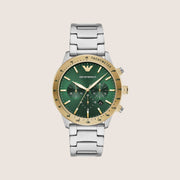 Emporio Armani Men's Watch Silver Dial Silver Steel Bracelet Stylish AR11454