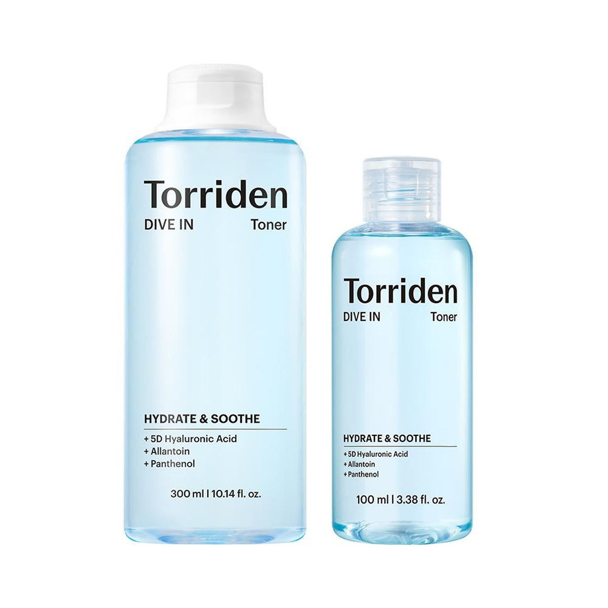 [Upgraded] Torriden Dive In Low Molecular Hyaluronic Acid Toner 300ml Set (+100ml)