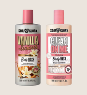 Soap & Glory Clean on Me & Vanilla Wash Duo Gentle Cleanse