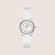 GC Ladies White Ceramic Crystal Set Octagon Case Sapphire Crystal Swiss Watch Z59003L1