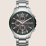 Armani Exchange Mens Dress Watch Silver Stainless Steel Bracelet AX2163