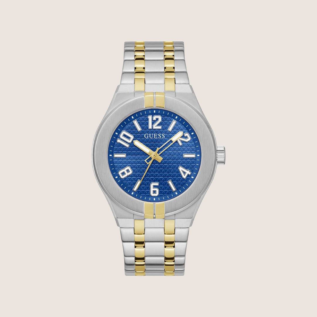 Guess Mens Vinyl Watch Blue Dial GW0661G1