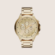 Armani Exchange Men's Urban Watch Gold Chronograph Large 50mm Dial AX1752