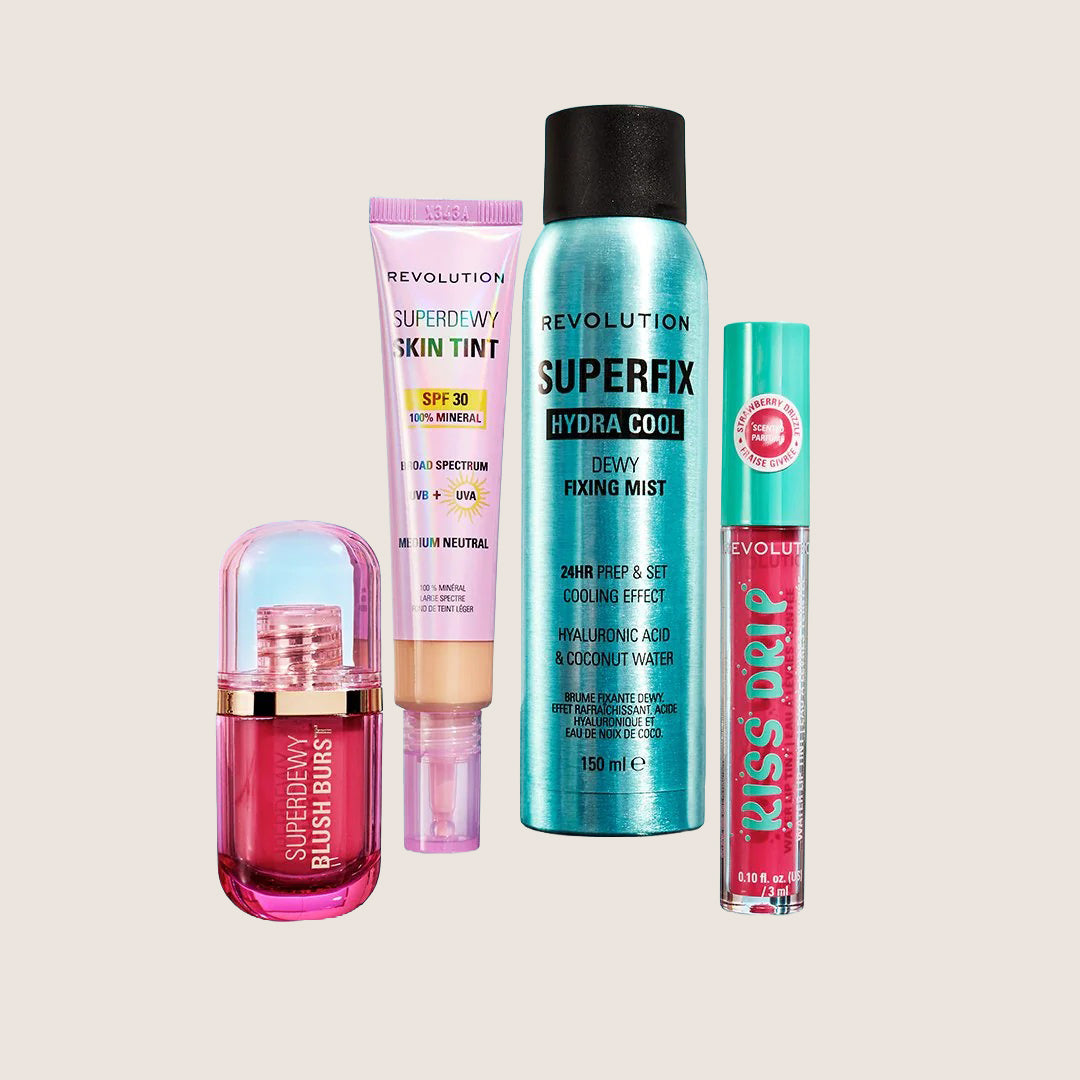 Revolution Dewy Essentials Makeup Bundle Premium Formula