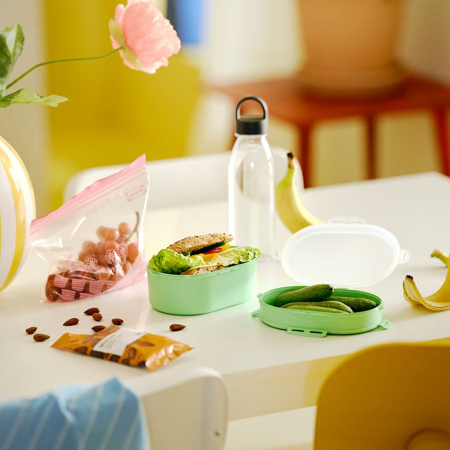 IKEA UTBJUDA Stackable Lunch Box for Dry Food Polypropylene Plastic – Light Green