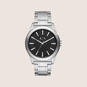 Armani Exchange Men's Dress Watch Silver Dial Stainless Steel Bracelet AX2320