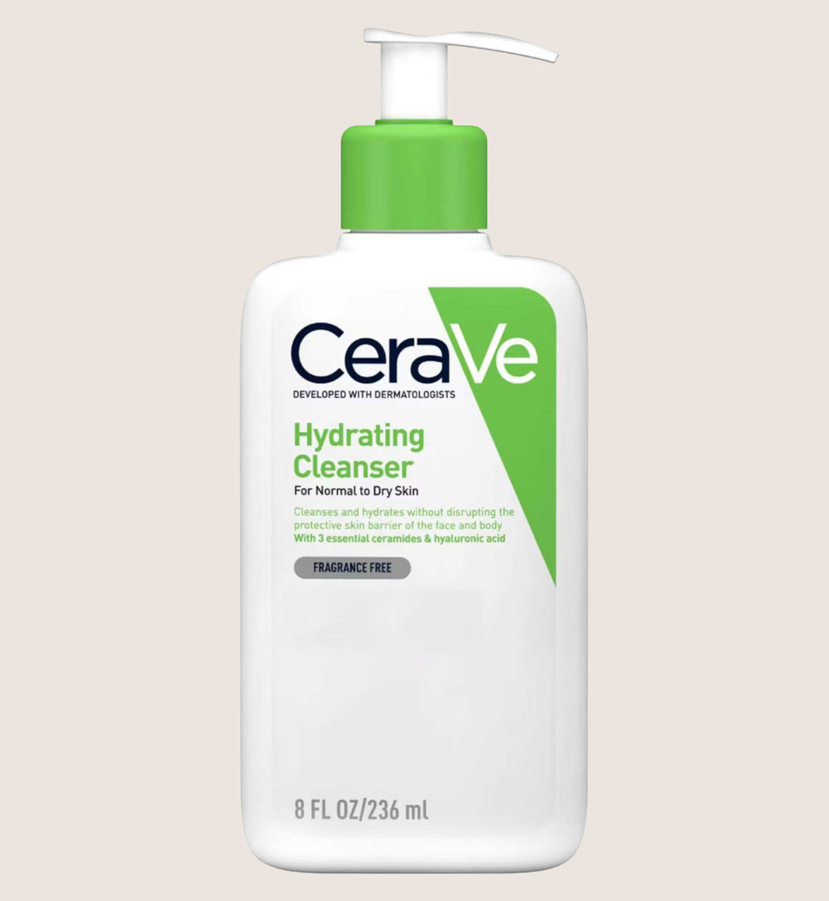 CeraVe Hydrating Cleanser with Hyaluronic Acid & Ceramides for Normal to Dry Skin 236ml