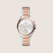 Fossil Women's Modern Courier Two-Tone Chronograph Bracelet Analogue Watch BQ3850