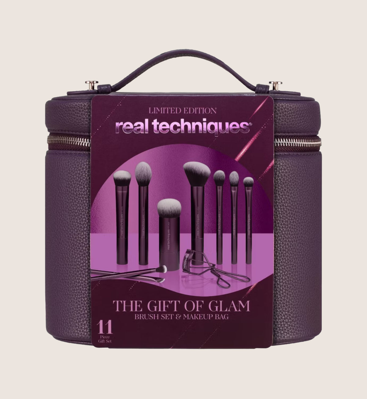 Real Techniques The Gift Of Glam Brush & Bag 11 Piece Beauty Gift Set For Her