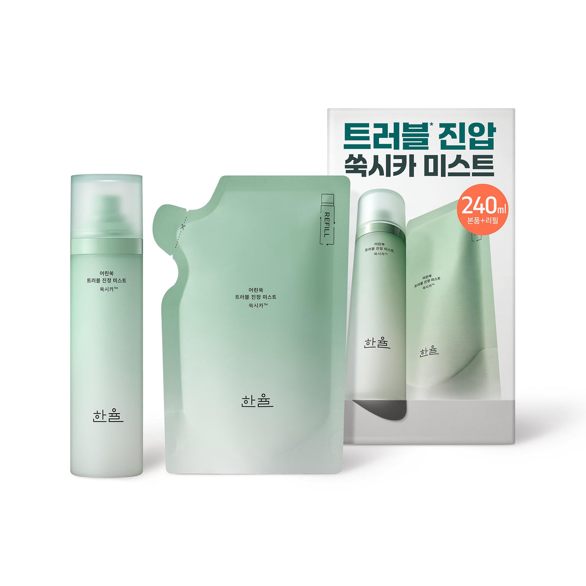 HANYUL Pure Artemisia Trouble Calming Mist 120ml Set (+Trouble Calming Mist Refill 120ml)