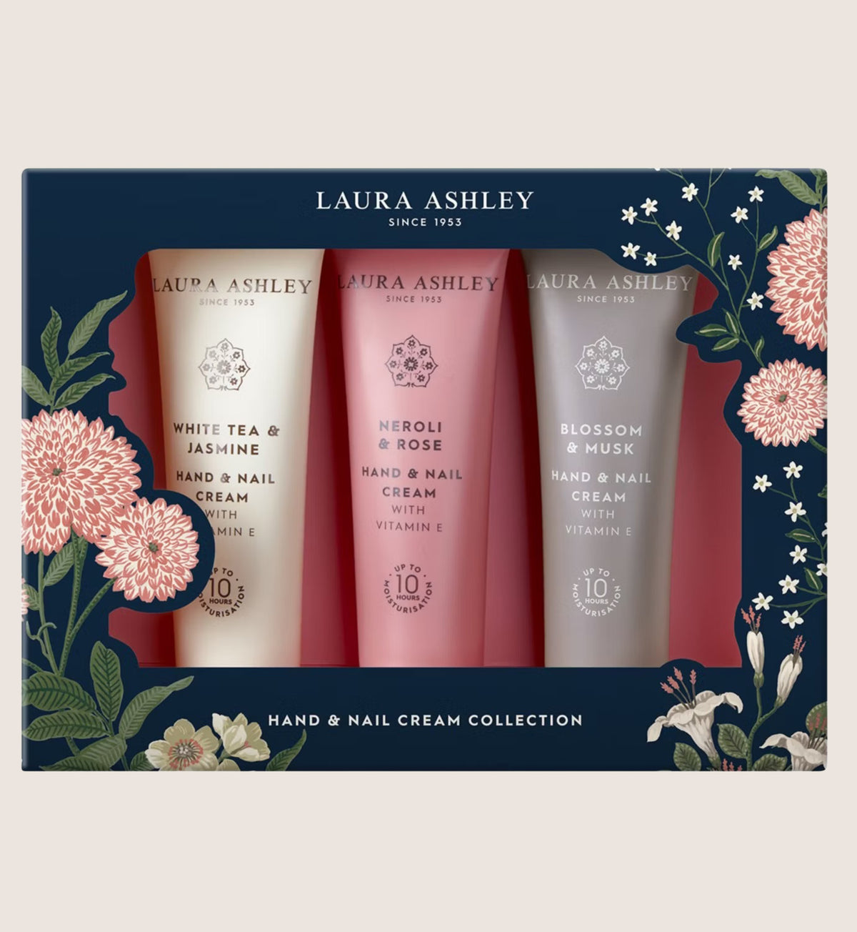 Laura Ashley Hand & Nail Cream Collection Bath & Body Gift Set For Her