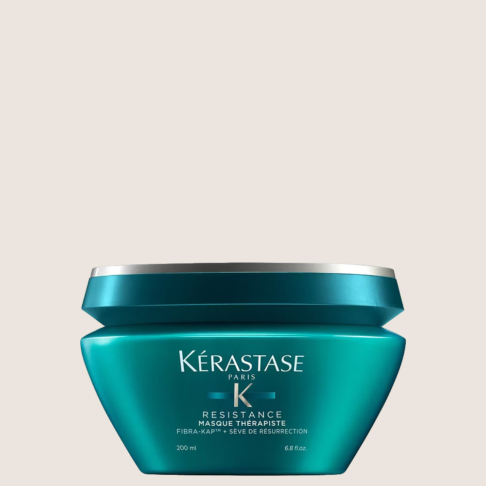 Kérastase Resistance Strengthening & Healing Mask, For Over-Stressed & Very Damaged Hair, With Fibra-Kap Deep Nourishment Mask 200ml