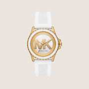 Michael Kors Women's Everest White Dial Two Tone Case Watch MK7535