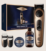 King C. Gillette Beard Trimmer PRO Gift Set with Beard Wash 60ml & Beard Softener 25ml