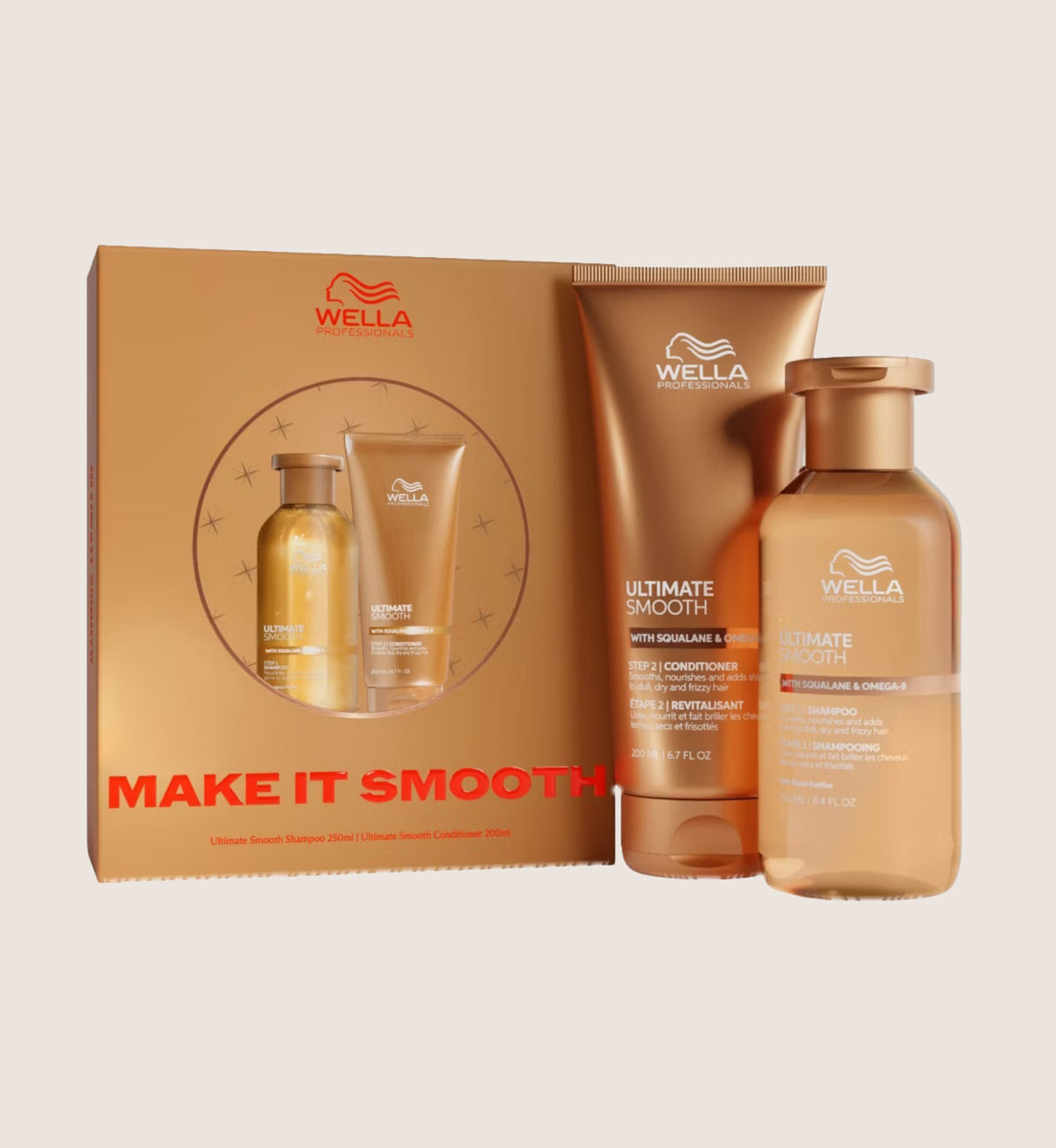 Wella Professionals Ultimate Smooth Make It Smooth Duo Beauty Gift Set For Her