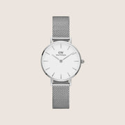 Daniel Wellington Women's Petite Sterling Silver White Dial Watch DW00100220