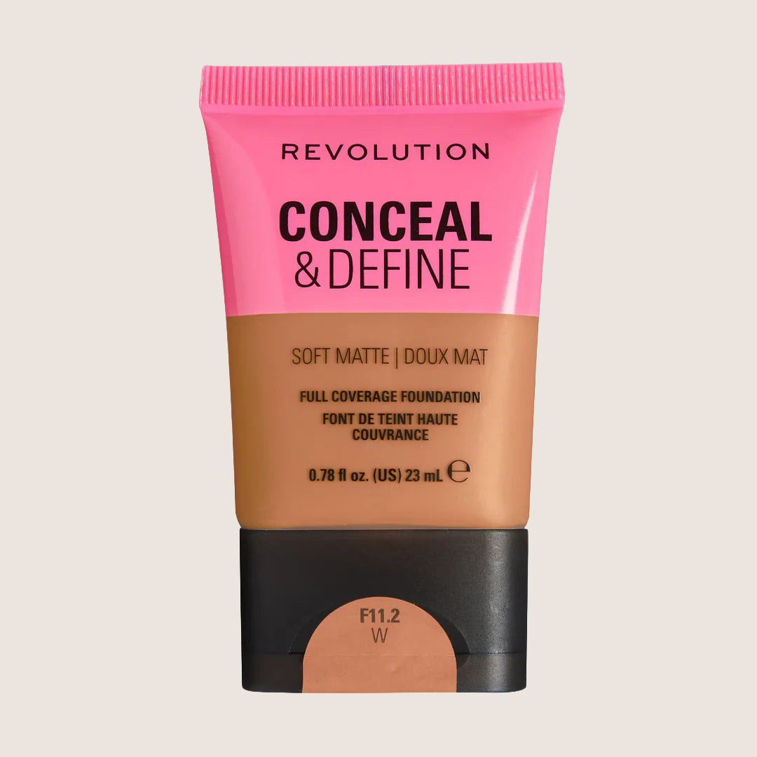 Revolution Conceal & Define Soft Matte Tube Foundation Flawless Base