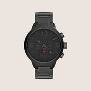 Armani Exchange Men's Urban Watch Black Dial Black Steel Bracelet AX1277