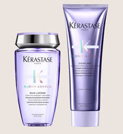 Kérastase Blond Absolu Shampoo and Conditioner Set, Routine for Blonde Hair, Formulated With Hyaluronic Acid, Duo Set Cleansing Formula