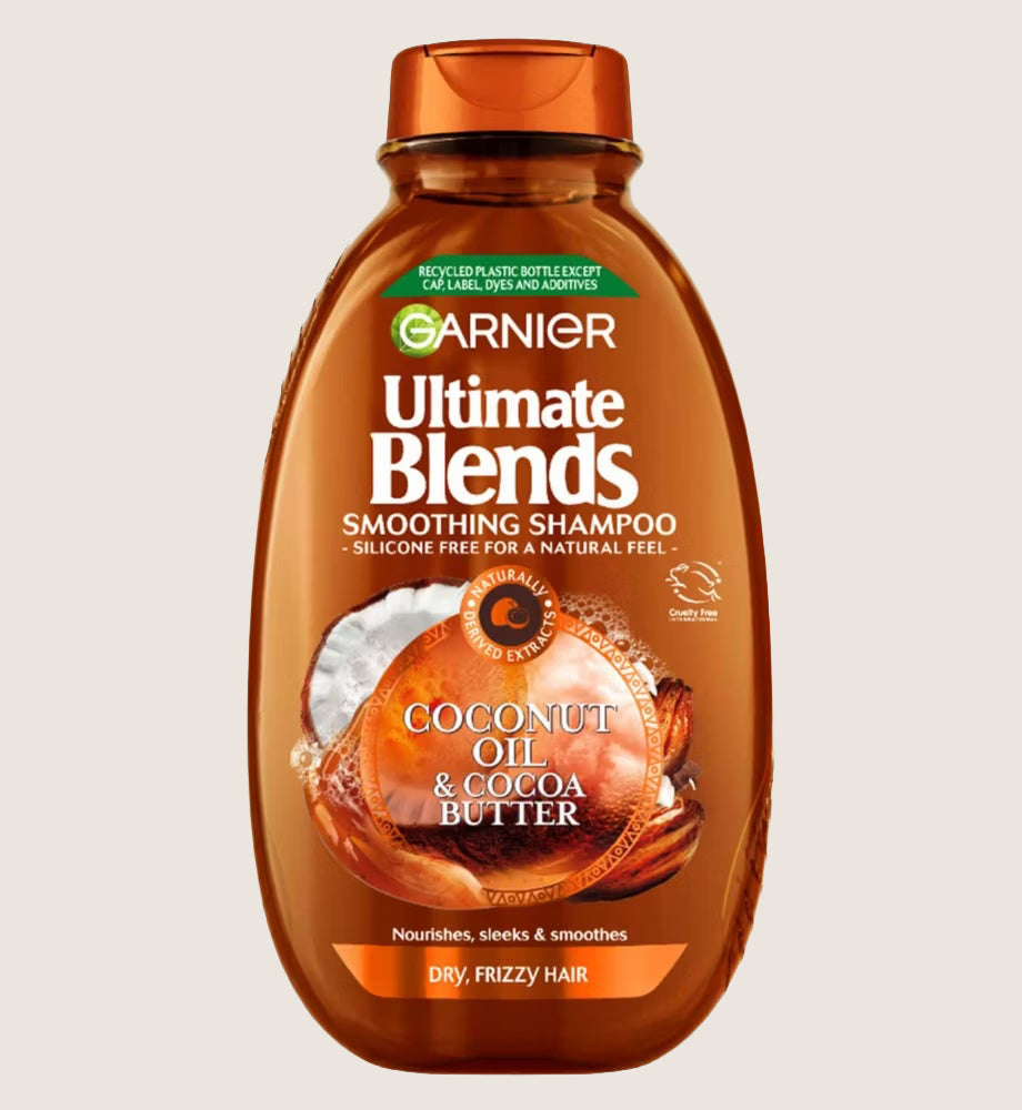 Garnier Ultimate Blends Coconut Oil & Cocoa Butter Smoothing and Nourishing Shampoo for Frizzy and Curly Hair 400ml