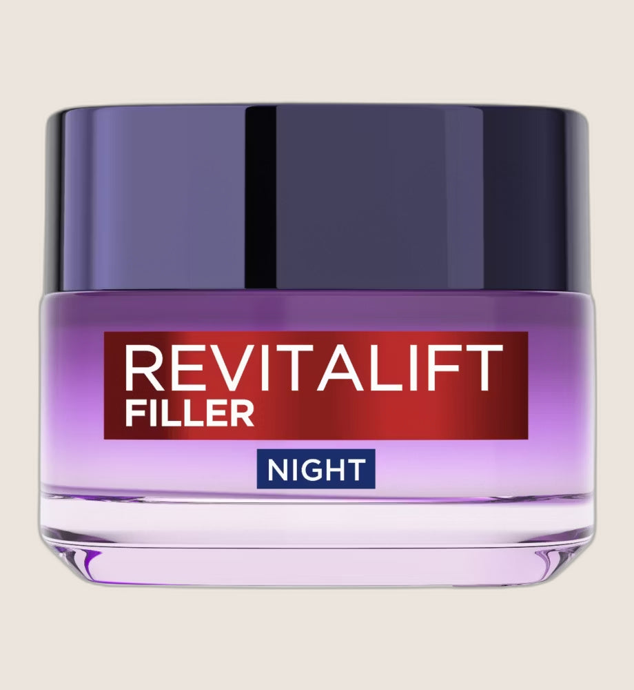 L’Oréal Paris Revitalift Filler Replumping Anti-Ageing Night Cream With Hyaluronic Acid 50ml