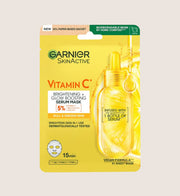 Garnier Vitamin C Brightening Glow Boosting Face Mask Powered with Vitamin C Niacinamide Vitamin C & Niacinamide