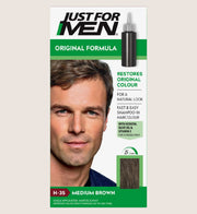 Just For Men Hair Colourant Natural Medium Brown Shampoo-In Colour