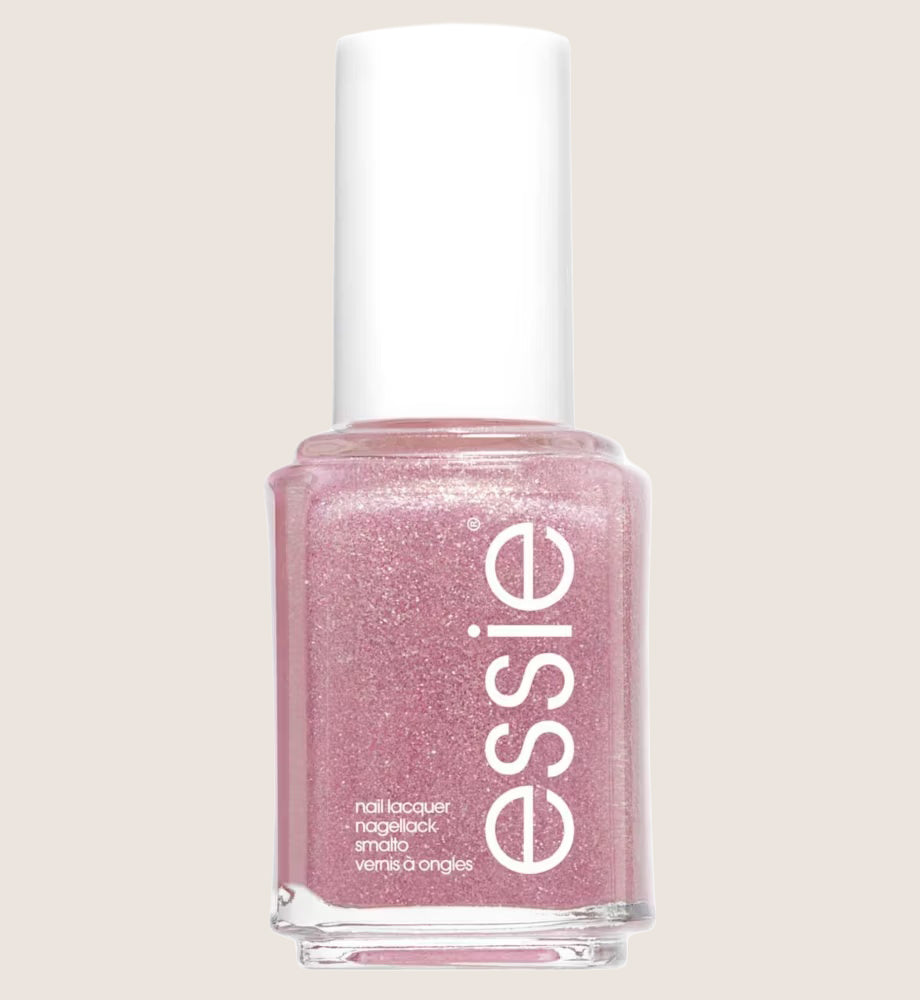 Essie 514 Birthday Girl Gold Pink Glitter Nail Polish Premium Quality