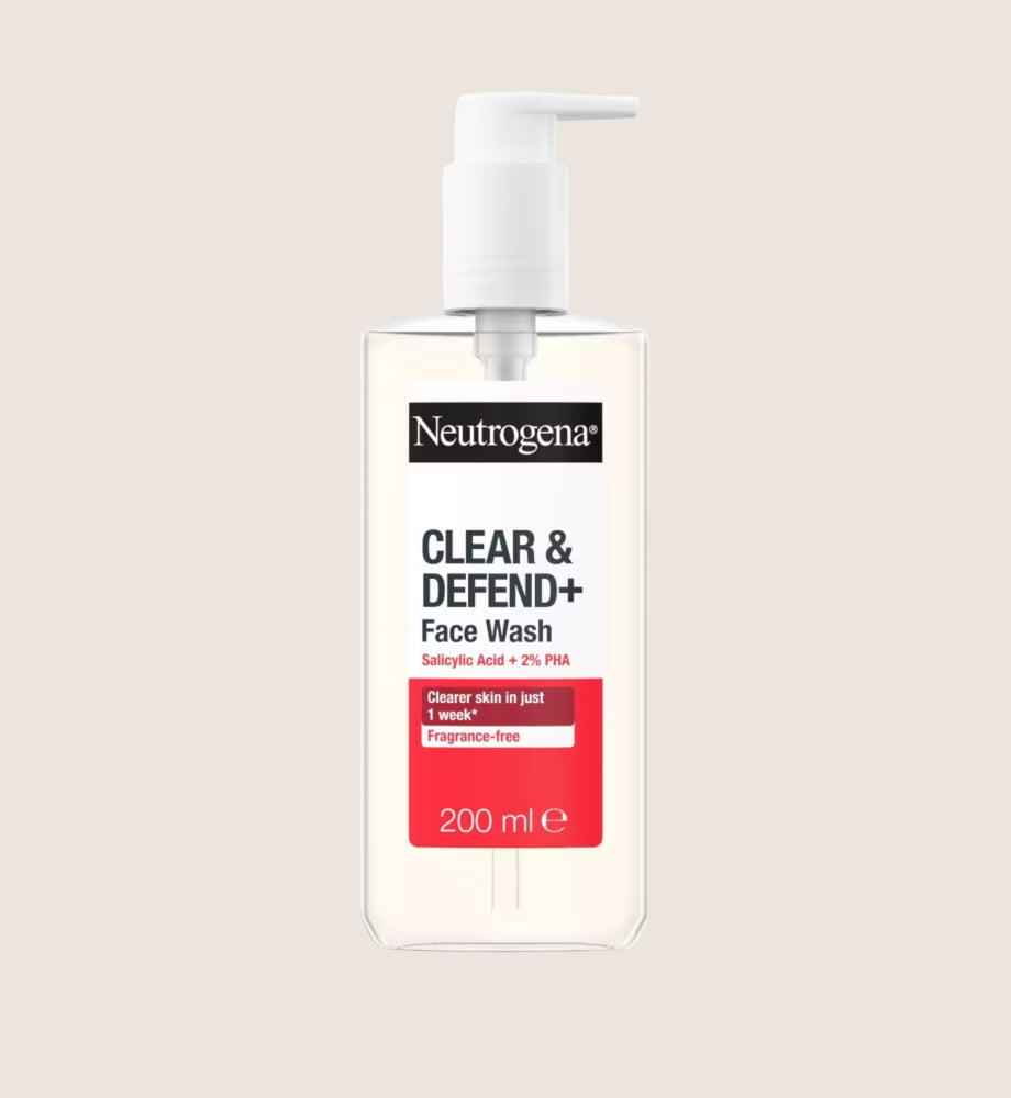 Neutrogena Clear and Defend+ Wash 4% AHA/PHA Blend 200ml