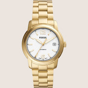 Fossil Heritage Gold Steel Bracelet Watch ME3226
